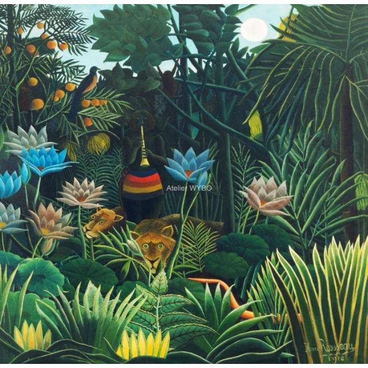 Papier Peint Etanche Jungle Tropicale Salle de Bain Douche | Sur Mesure