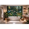 Panneau décoratif "Jungle Éden" déco salle de bain, piscine intérieure, spa – L'Éveil de la Nature