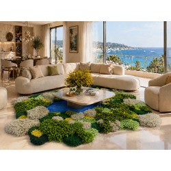 Tapis 3D Fait main style...