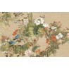 Tapis Floral XXL Vintage, Élégance Botanique - Pivoine, Lotus, Lys, Narcisse