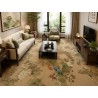 Tapis Floral XXL Vintage, Élégance Botanique - Pivoine, Lotus, Lys, Narcisse
