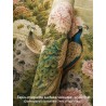 Tapis Long Pour Couloir - Couple de Paons et Pivoines sur le Rocher