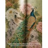 Tapis Long Pour Couloir - Couple de Paons et Pivoines sur le Rocher