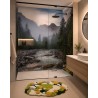 Idée Rénovation Salle de Bain - Panneau de Douche sur Mesure Paysage Nature