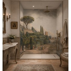 Panneau Vintage Pour Douche...