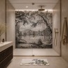 Une fresque fabriquée et découpée 100 % sur mesure, selon plan fourni par le client.