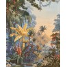 Fresque Salle de Bain - Jungle en Couleur Série 2 - Bananier Jaune et Nénuphar