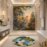 Fresque Salle de Bain - Jungle en Couleur Série 3 - Rivière Dans la Vallée
