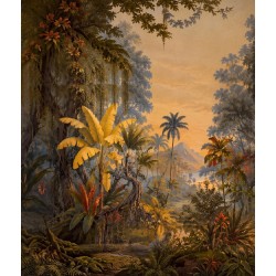 Fresque Salle de Bain - Jungle en Couleur Série 4 - La Saison Sèche