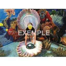 décoation combinée mur sol trompe l'oeil effet 3d revetement de sol 3d revetement mural 3d