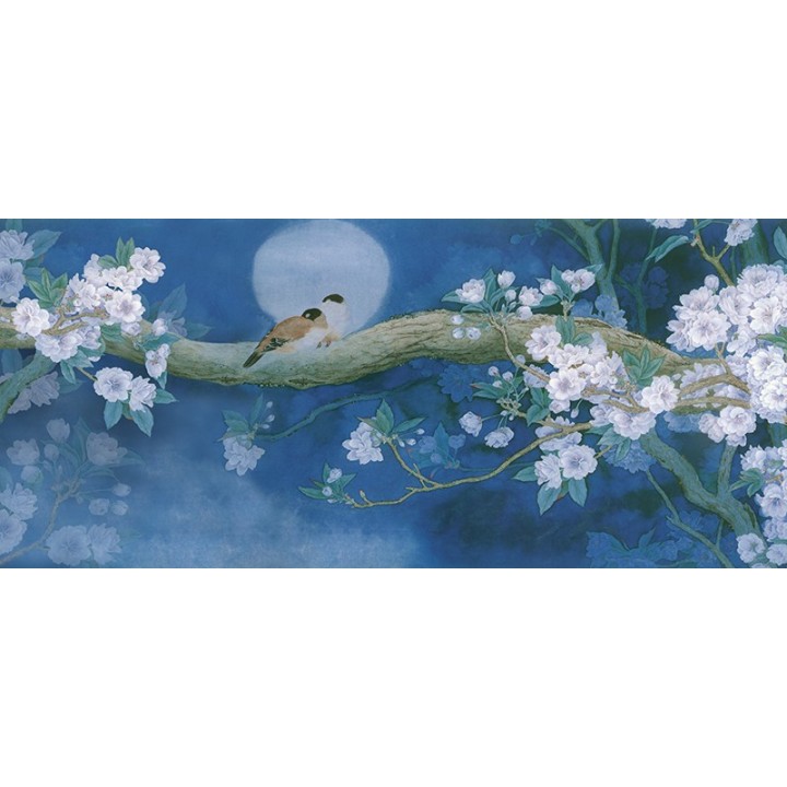 Paravent Asiatique Zen Panneau Japonais Cerisier Oiseau