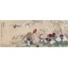 Peinture asiatique - Les pivoines, les cerisiers, les magnolias et les oiseaux
