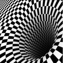 revêtement de sol 3d personnalisé vinyle auto-adhésif surface en pvc motif abstrait en noir et blanc le tourbillon