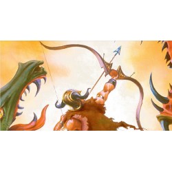 Papier peint fantaisie format portrait - La bataille des dragons