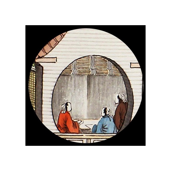 papier peint photo personnalsé paysage asiatique tapisserie d'artiste maison dans la montagne