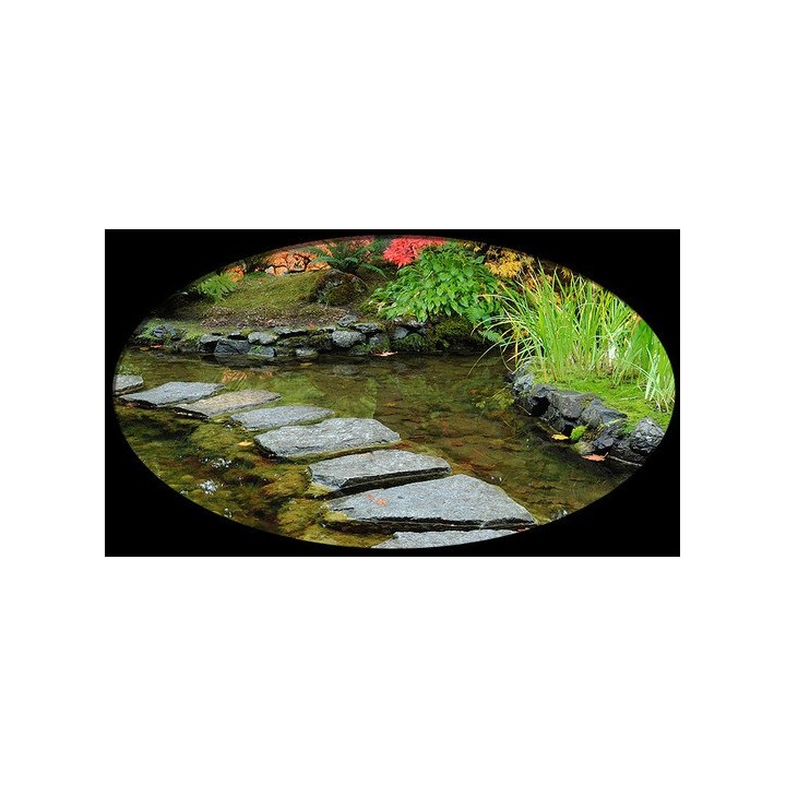 tapisserie zen papier peint photo paysage personnalisé effet 3d jardin japonais