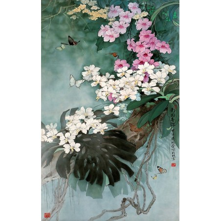 Papier peint asiatique-Les orchidées sauvages