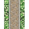 Revêtement de sol paysage nature - Chemin pavé de galets sur tapis de fleur