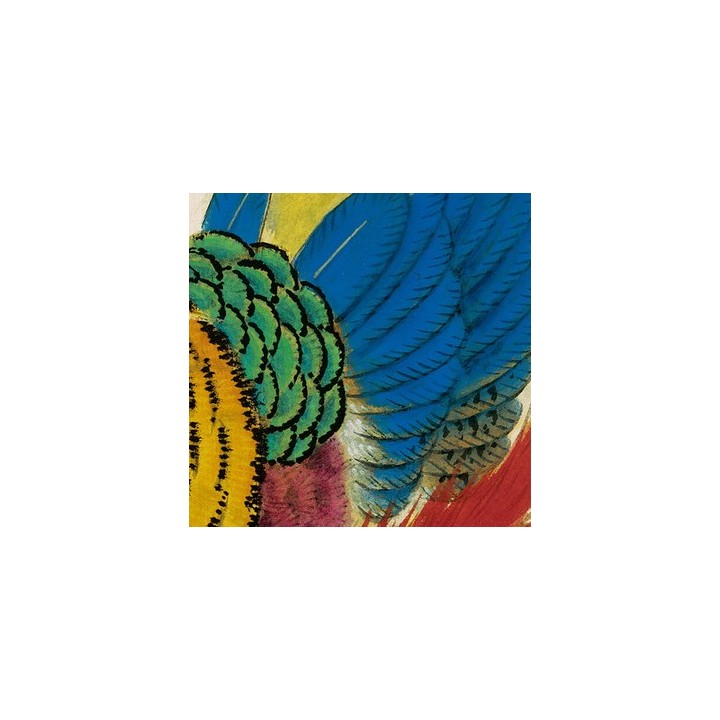 papier peint asiatique format portrait paysage zen le faisant et les fleurs