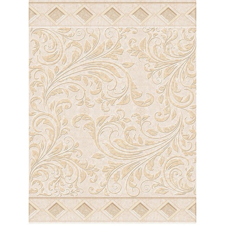 Revêtement de sol motif classique effet bas relief sur marbre
