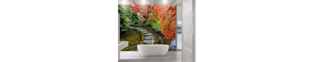 Panneau PVC Etanche Salle De Bain Photoréaliste Paysage Nature