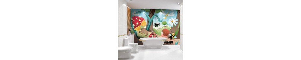 Décor Salle De Bain Enfant Panneau Féerique Pays Imaginaire