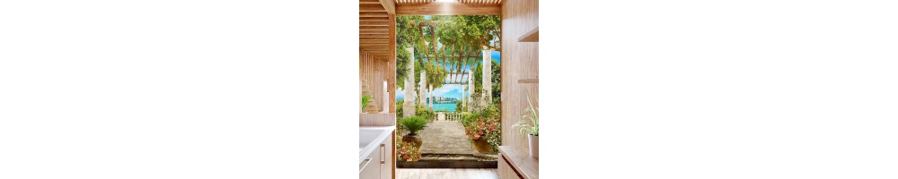 Panneau Etanche 3D Salle De bain Paysage Effet De Profondeur