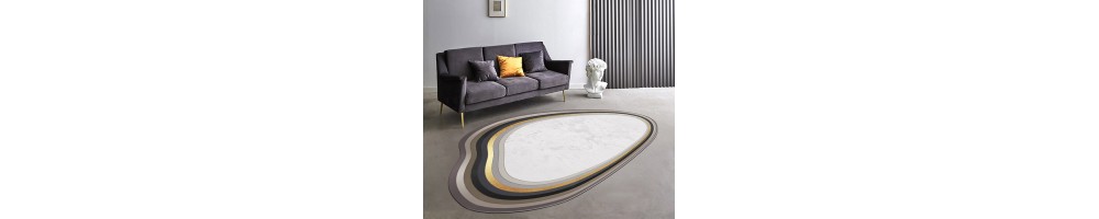 Tapis Design Contamporain Descente de Lit Salon Salle de Bain