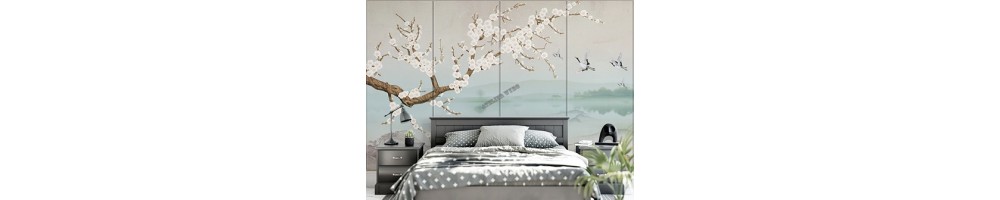 Peinture Chinoise Japonaise Décoration Zen - Papier Peint Asiatique