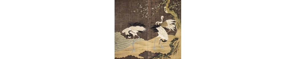 Papier Peint Grue Japonaise - Tapisserie murale sur-mesure asiatique