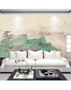 Panneau Mural Paysage Zen Peinture Chinoise Estampe Japonaise