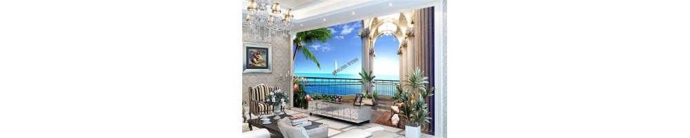 Paysage Trompe l'oeil 3d Effet Profondeur Extension d'Espace