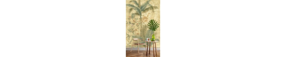 Tapisserie oiseau tropical perroquet panneau murale jungle