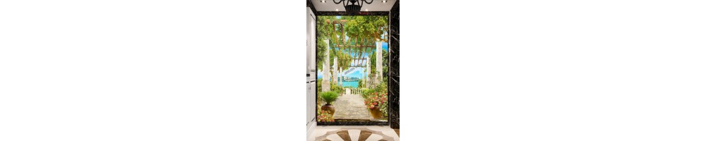 Photo Trompe l'œil 3D Pour Habiller Un Pan de Mur Vertical